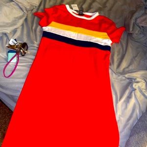 Red tshirt dress